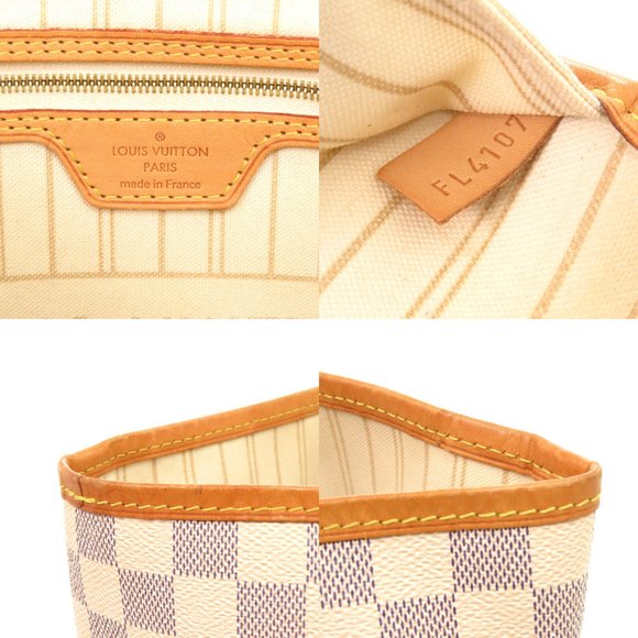 Louis Vuitton Neverfull GM Damier Azur Tote Bag with Pouch N41360 LV 0289 LOU... - Picture 9 of 10